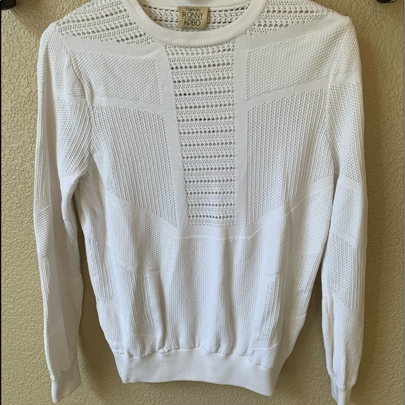 Torn by Ronny Kobo Sweaters - TORN BY RONNY KOBO Beautiful white long sleeved sweater